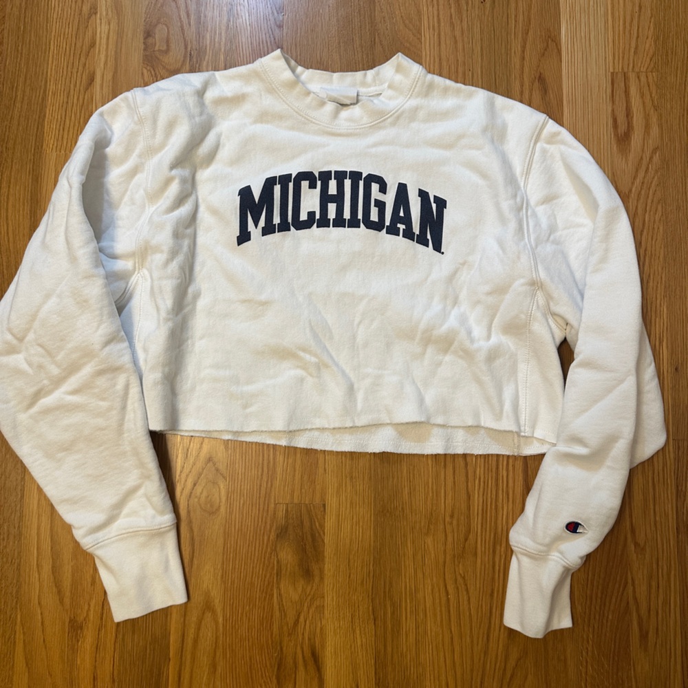 Champion Cream Reverse Weave Sweatshirt